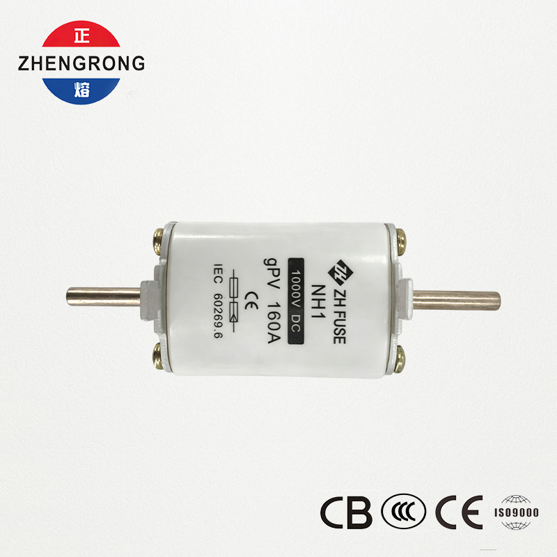 PV DC Fius NH1 160A 1000V | CE & IEC 60269.6 Diluluskan untuk Tatasusunan Suria