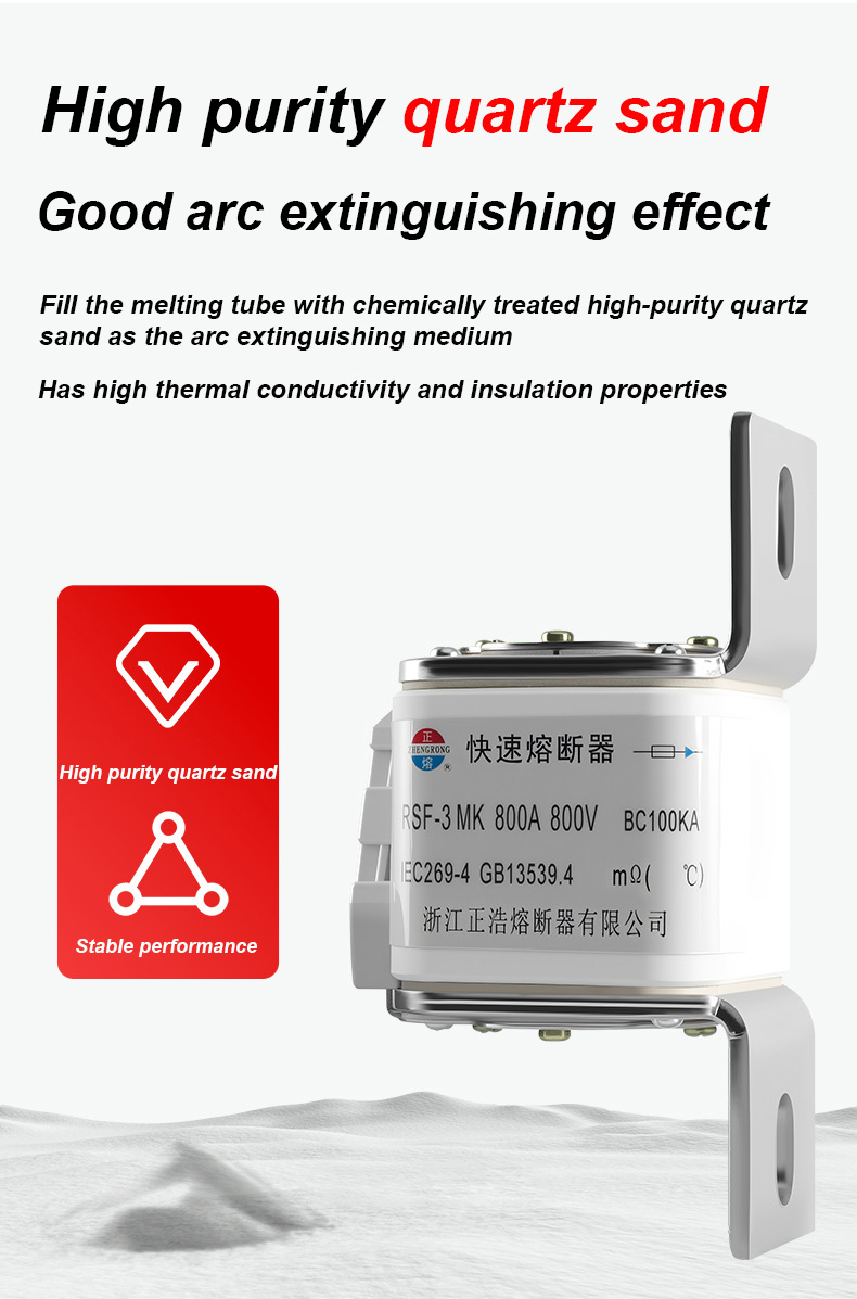 Pautan fius RSF-3MK 800V-800A BC100KA
